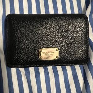 Michael Kors black leather wallet